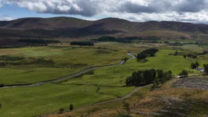 landscape view of clean tidy Scottish highland